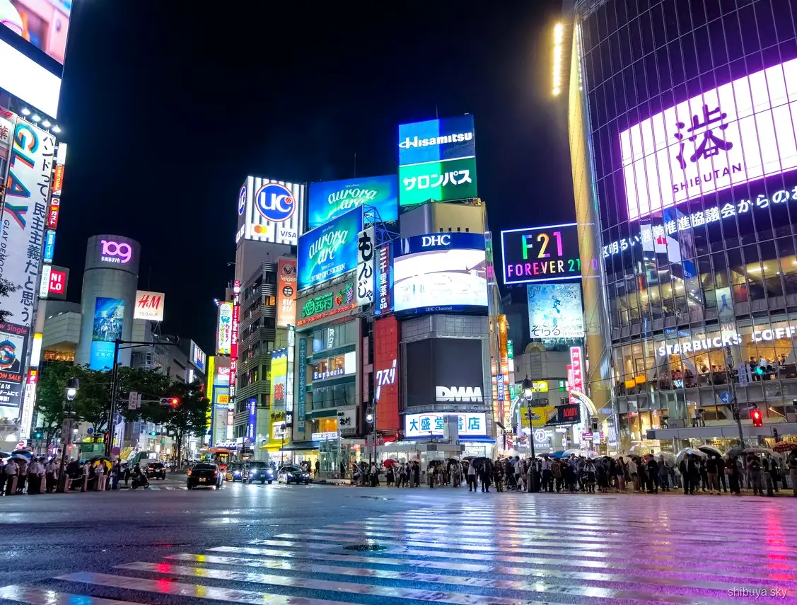 Excursió nocturna a Shibuya Sky, Yokocho amb fanalets al parc Miyashita