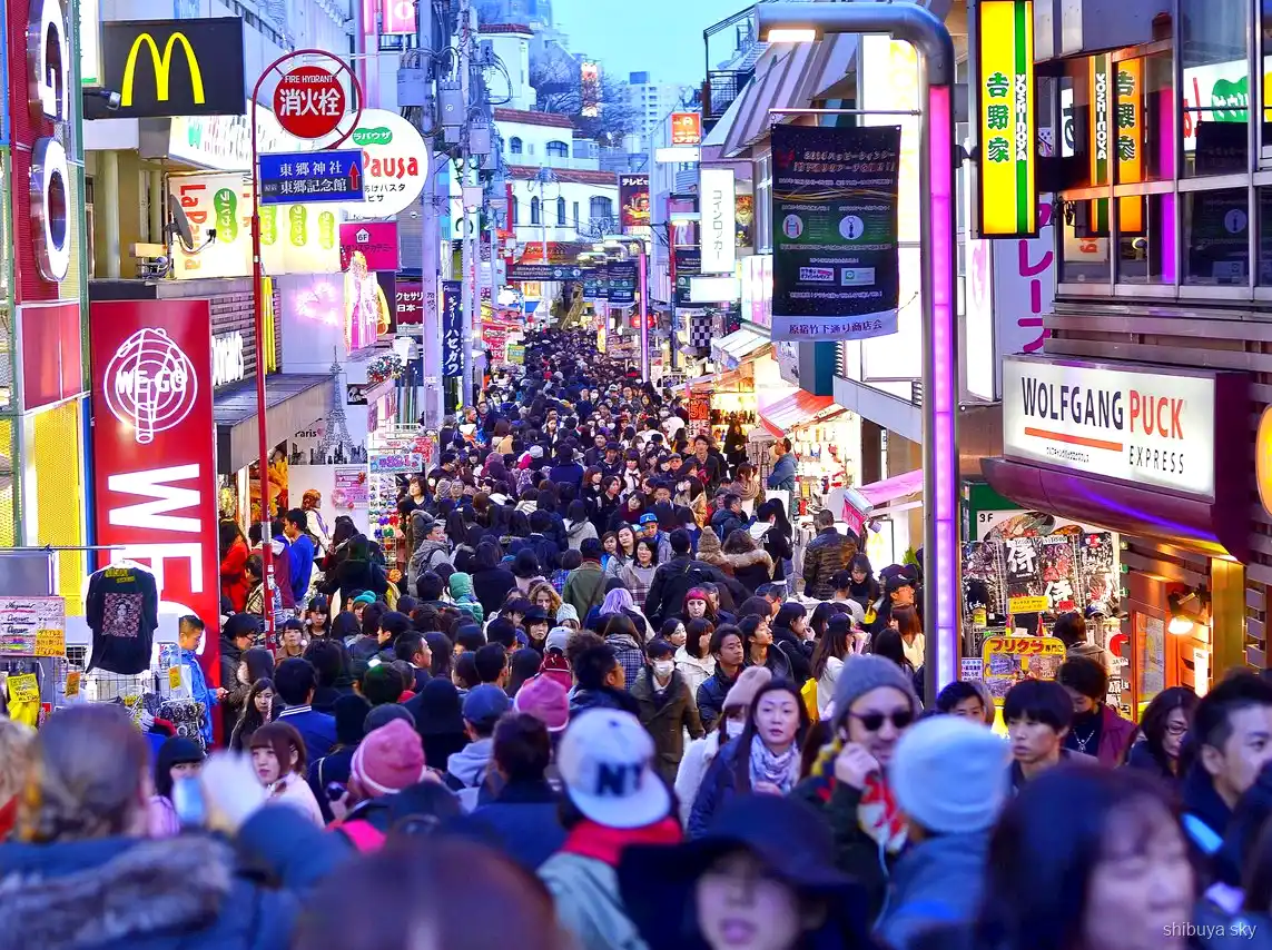 Wycieczka z Harajuku na Shibuya Sky, aleja Omotesando
