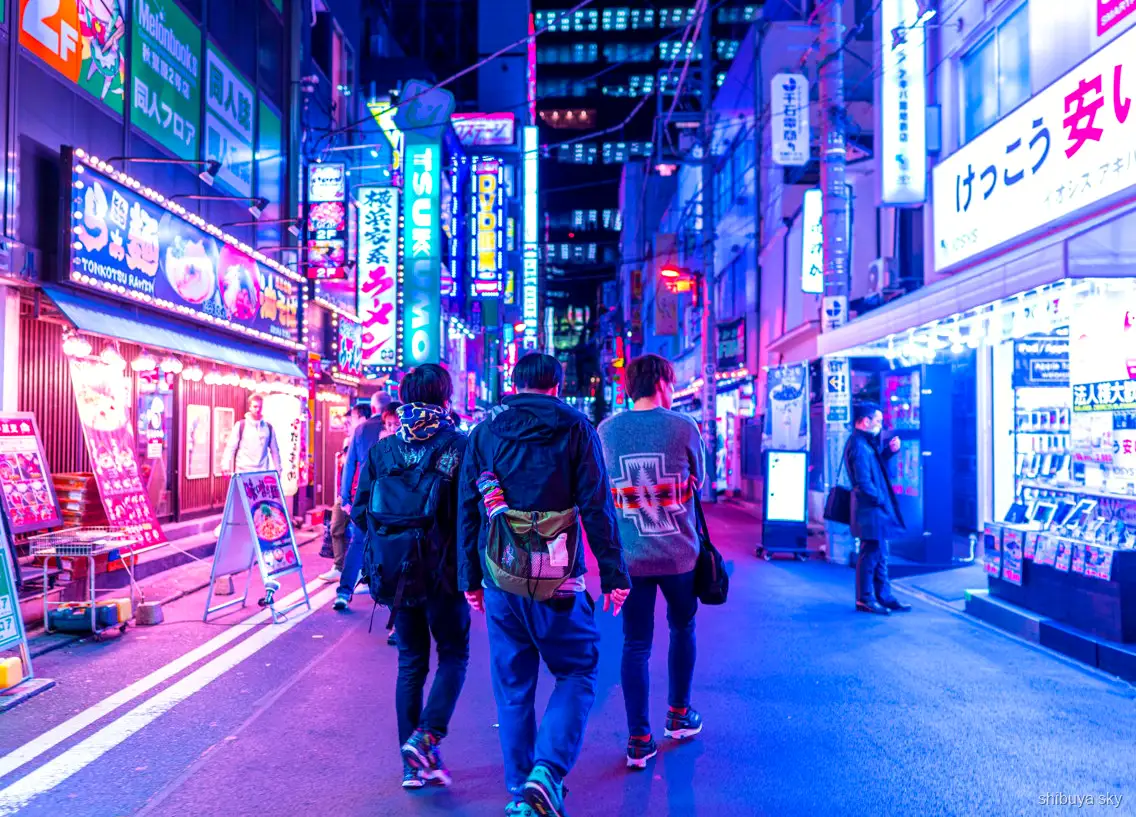 Shibuya Sky and Shinjuku tour, Omoide Yokocho lanterns