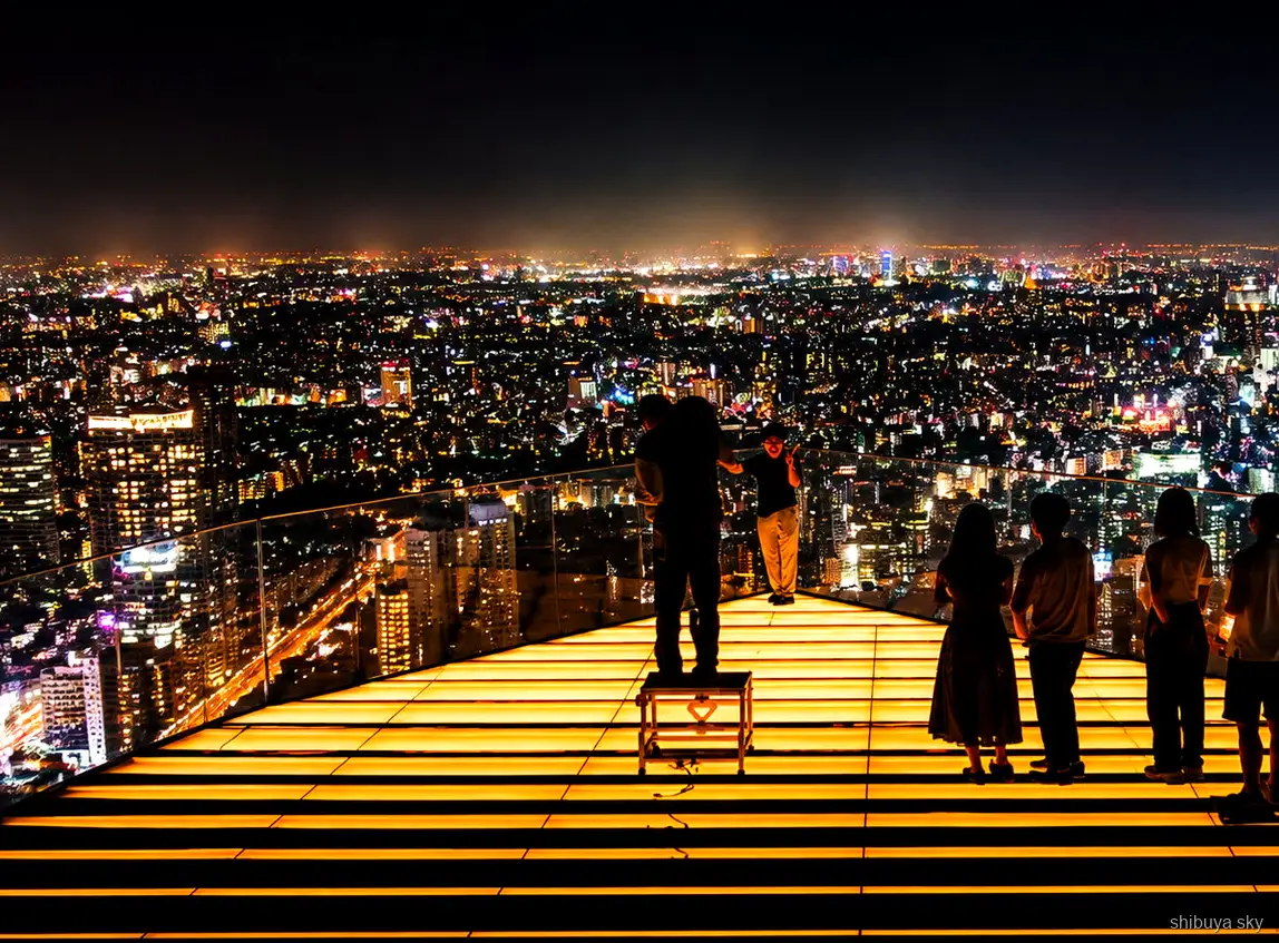 Wycieczka z Shibuya Sky i neonami Shinjuku, złota godzina nad Tokio