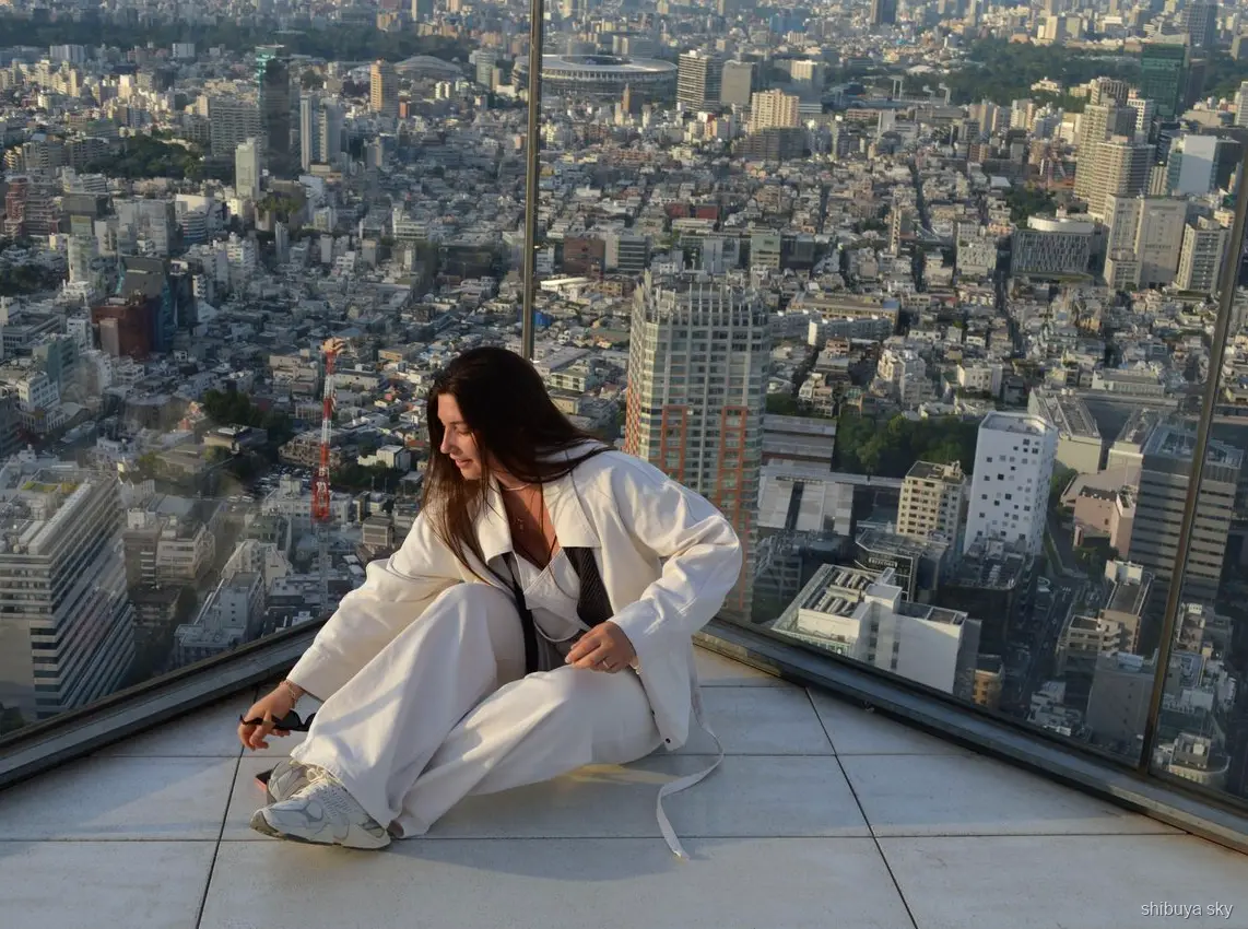 Shibuya Sky ticket, skylineuitzicht overdag over Tokio