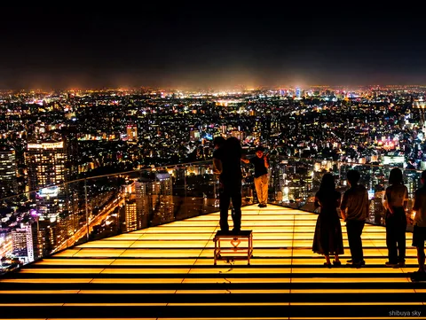 Visite Shibuya Sky et néons de Shinjuku, heure dorée sur Tokyo